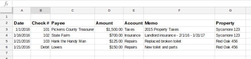 Real Estate Accounting for Newbies 2 Basic Bookkeeping Spreadsheet For Real Estate Investors