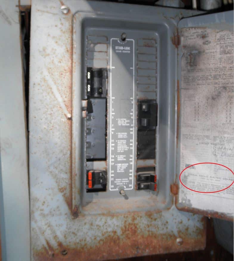 outdated electrical panel