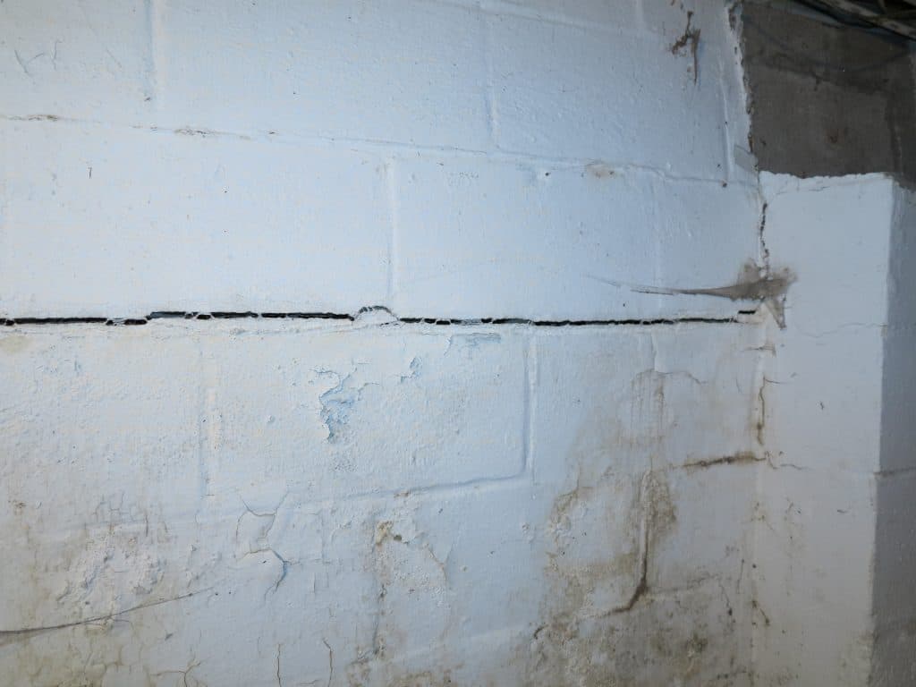 cracks found in foundation found during inspection