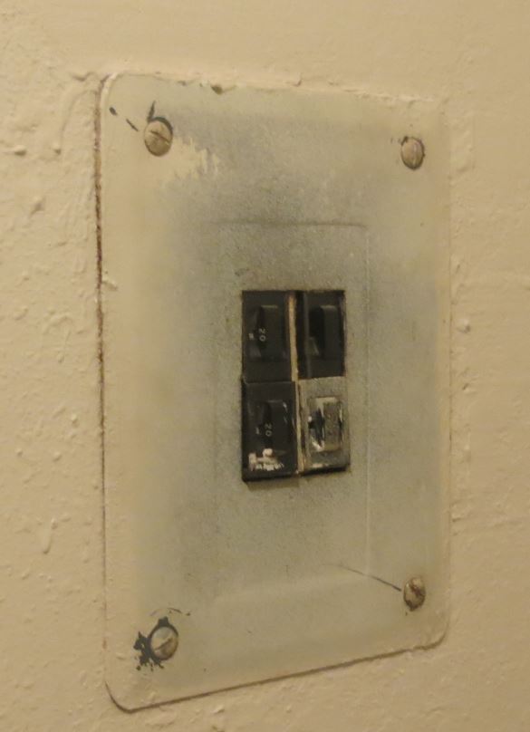old electrical panel found in property walkthrough