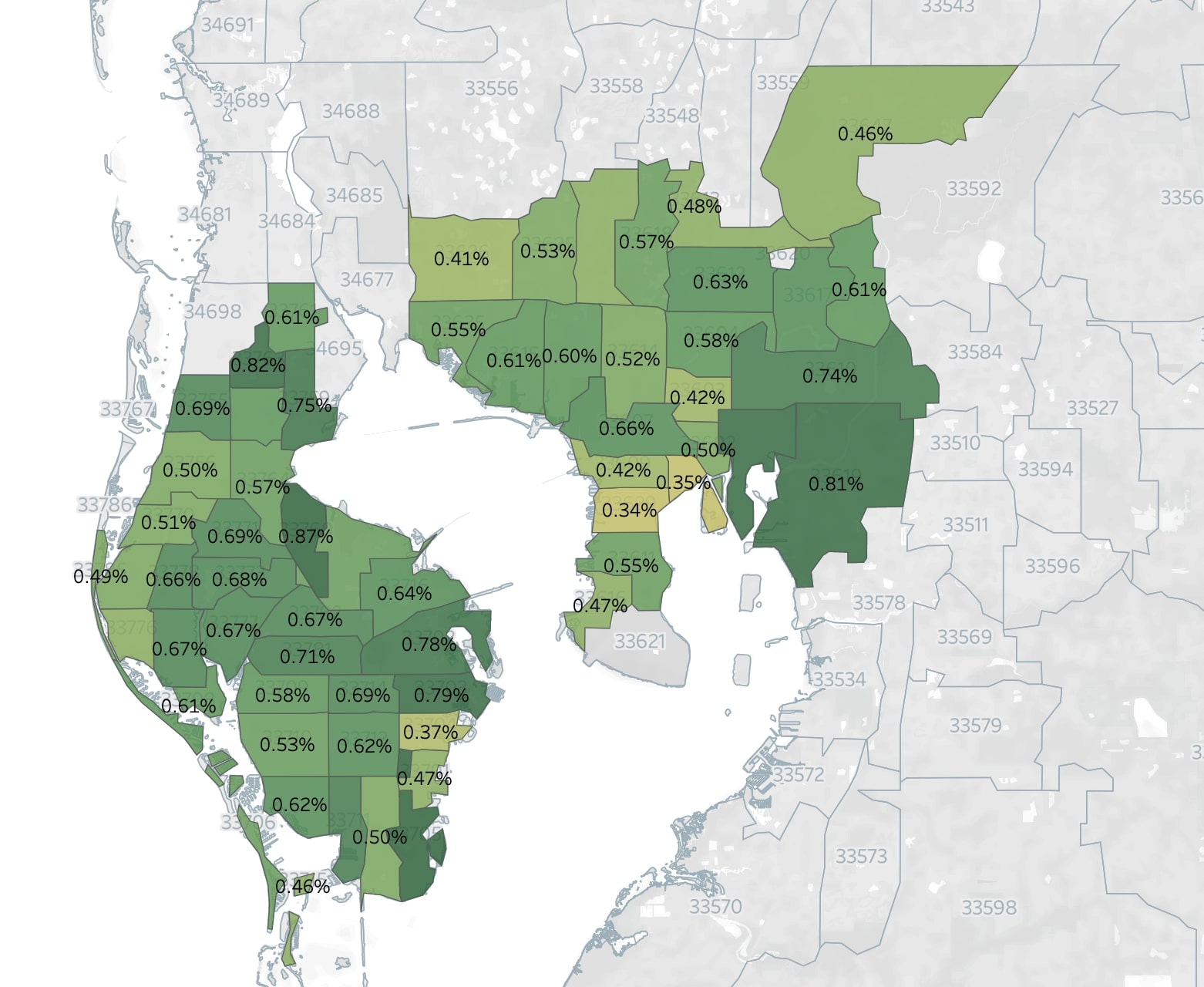 Tampa Real Estate Market: Prices & Trends In 2023 6 Rent-to-Price Ratio by Zip Code in Tampa, St. Petersburg, and Clearwater